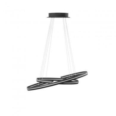 Suspension TORRENTE Noir LED 55 W NOVA LUCE 9392011