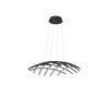 Suspension NARVI Sable Noir LED 83 W NOVA LUCE 9848138