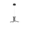 Suspension NORINE Sable Noir LED 50 W NOVA LUCE 9100282