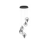Suspension RINGS Noir LED 60 W NOVA LUCE 9104351