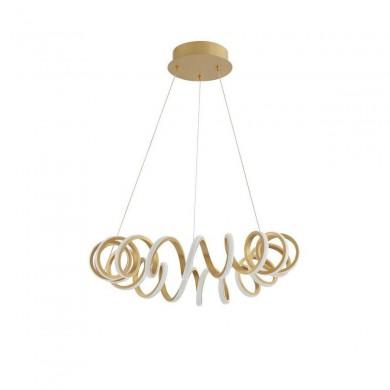 Suspension ZINIA Feuille d'Or LED 45 W NOVA LUCE 9817462