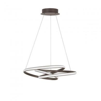 Suspension MENTON Café Marron LED 43 W NOVA LUCE 9147113