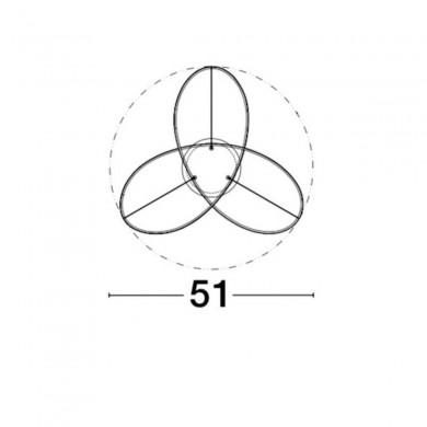 Plafonnier FUSION Blanc LED 40 W NOVA LUCE 1701101003