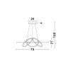 Suspension DANTE Chrome LED 50 W NOVA LUCE 9008012