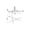 Plafonnier SEVILLE Chrome LED 49 W NOVA LUCE 81006002