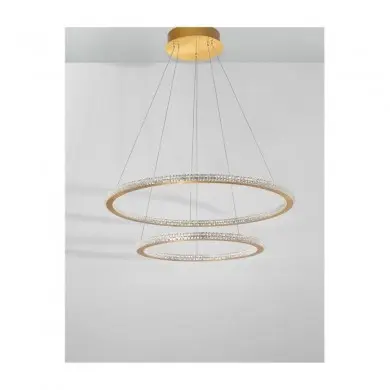 Suspension CILION Laiton Or LED 56 W NOVA LUCE 9011139