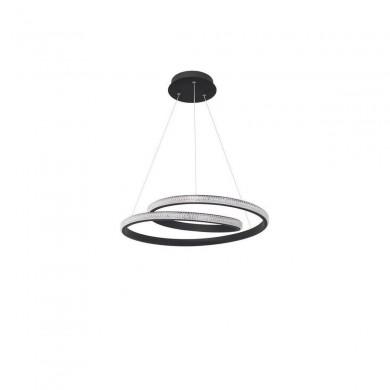 Suspension GRANIA Sable Noir Led 25 W NOVA LUCE 9818511