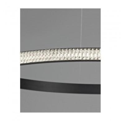 Suspension NAGER Sable Noir LED 29 W NOVA LUCE 9481091
