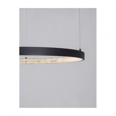 Suspension PRESTON Sable Noir LED 50 W NOVA LUCE 9865180