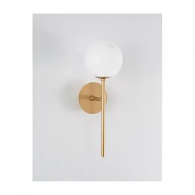 Applique Boule CANTONA Laiton Or & Blanc Led G9 1x5 W NOVA LUCE 9960617