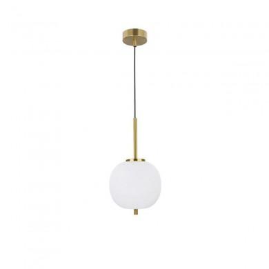 Suspension Boule LATO Or & Blanc LED E14 1x5 W L18,5 NOVA LUCE 9624064