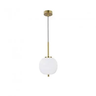 Suspension Boule LATO Or & Blanc LED E14 1x5 W L18,5 NOVA LUCE 9624064