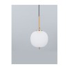 Suspension Boule LATO Or & Blanc LED E14 1x5 W L18,5 NOVA LUCE 9624064