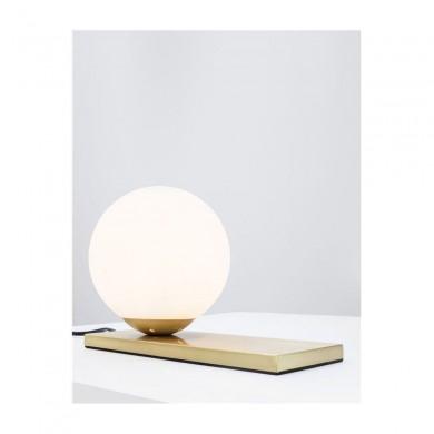 Lampe JULIET Laiton & Opale Blanc LED E14 1x5 W NOVA LUCE 9012922