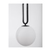 Suspension Boule GRUS Noir & Blanc LED E27 1x12 W H130 NOVA LUCE 9191252