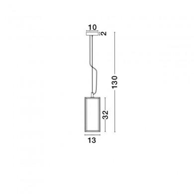 Suspension FLAVIO Laiton & Transparent LED E27 1x12 W H130 NOVA LUCE 7152603