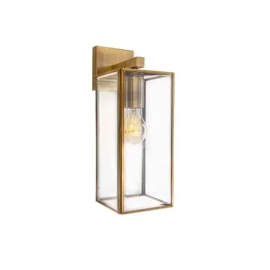 Applique Murale FLAVIO Laiton & Transparent LED E27 1x12 W NOVA LUCE 7152604