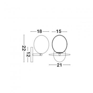 Applique Boule VITTON Laiton Blanc LED E14 1x5 W NOVA LUCE 8279603