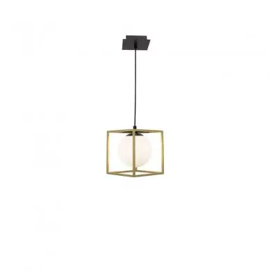 Suspension Boule JULIET Laiton & Noir LED E14 1x 12 W NOVA LUCE 9206401