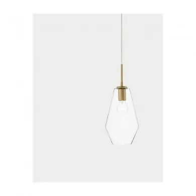 Suspension PRISMA Or & Transparent LED E27 1x12 W H120 NOVA LUCE 9426732