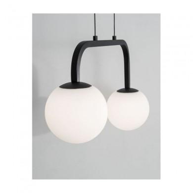 Suspension Boule JOLINE Sable Noir & Blanc LED 16 W NOVA LUCE 9919602