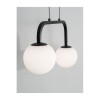 Suspension Boule JOLINE Sable Noir & Blanc LED 16 W NOVA LUCE 9919602