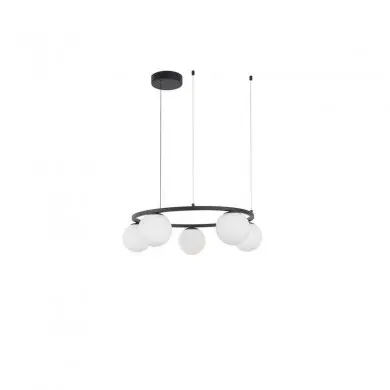 Suspension JOLINE Sable Noir & Blanc LED 40 W NOVA LUCE 9919603