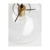 Suspension Boule MIRALE Transparent & Noir & Or LED E27 1x12 W H187 NOVA LUCE 9416930