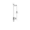 Suspension LAVAL Transparent LED E14 1x5 W NOVA LUCE 838190