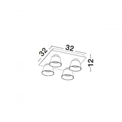 Plafonnier BOCCALE Transparent LED G9 4x5 W NOVA LUCE 1300301304
