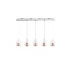 Suspension HUGO Transparent & Rose Or LED G9 5x5 W L112 NOVA LUCE 1600200505