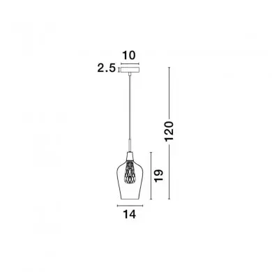 Suspension FILO Transparent & Or LED G9 1x5 W L14 NOVA LUCE 1500202831