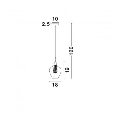 Suspension FILO Transparent & Or LED G9 1x5 W L18 NOVA LUCE 1500202821