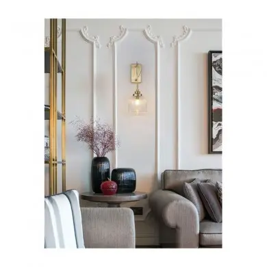 Applique Murale MOND Or Satiné & Transparent LED E14 1x5 W NOVA LUCE 9738200