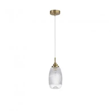 Suspension MOND Or Satiné & Transparent LED E14 1x5 W L13 NOVA LUCE 9738212