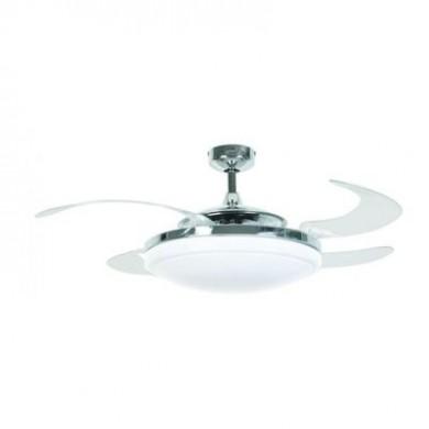 Ventilateur de plafond Evo2 122cm Chromé Rétractable BOUTICA DESIGN 210932