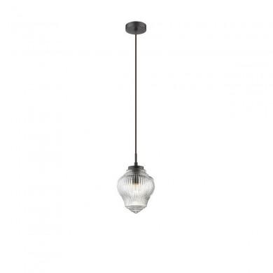 Suspension NORD Marron & Transparent LED E14 1x5 W L15 NOVA LUCE 838180