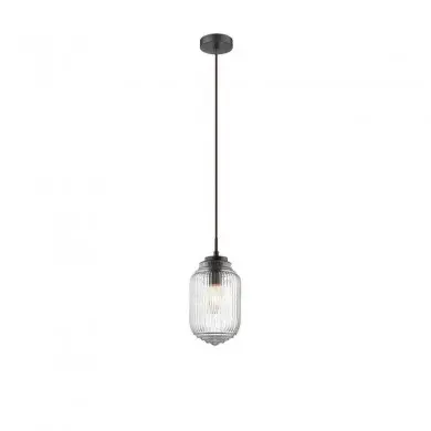 Suspension NORD Marron & Transparent LED E14 1x5 W L12 NL_838184 838184 Suspension NORD Marron & Transparent LED E14 1x5 W L12 NOVA LUCE 838184