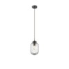 Suspension NORD Marron & Transparent LED E14 1x5 W L12 NOVA LUCE 838184