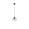 Suspension DEVON Marron & Transparent LED E27 1x5 W L18 NOVA LUCE 938226