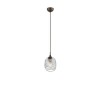 Suspension DEVON Marron & Transparent LED E27 1x5 W L14 NOVA LUCE 938222