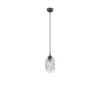 Suspension DEVON Marron & Transparent LED E27 1x5 W L12 NOVA LUCE 938224