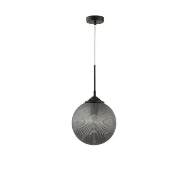 Suspension ATHENA Fumé & Noir LED E27 1x12 W L25 NOVA LUCE 9191210