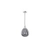 Suspension ZARLEY Chrome & Gris Fumé LED E27 1x12 W NOVA LUCE 9066101