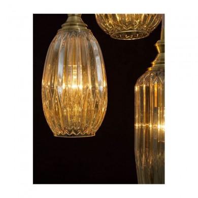Suspension ZARLEY Laiton & Champagne LED E27 3x12 W NOVA LUCE 9066032