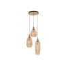 Suspension ZARLEY Laiton & Champagne LED E27 3x12 W NOVA LUCE 9066032