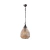 Suspension TOULON Marron Foncé & Ambre LED E27 1x12 W NOVA LUCE 8381443