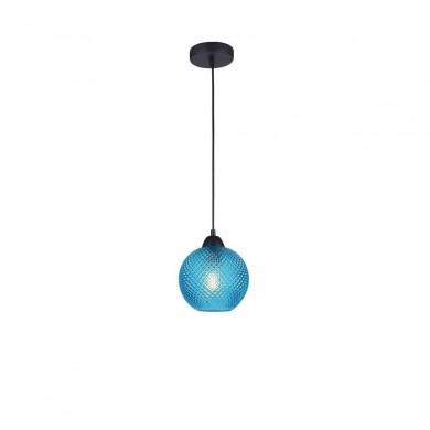Suspension VIENTI Noir & Bleu LED E27 1x12 W NOVA LUCE 8103995
