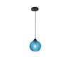 Suspension VIENTI Noir & Bleu LED E27 1x12 W NOVA LUCE 8103995