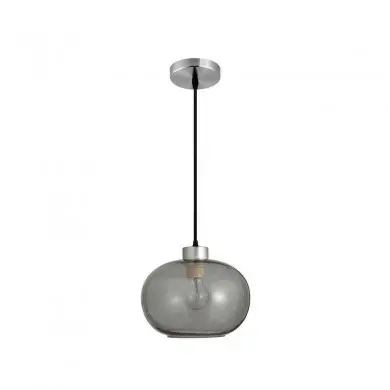 Suspension JADE Nickel & Fumé LED E27 1x12 W NOVA LUCE 9361723